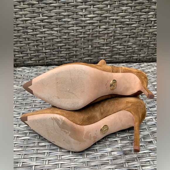 Veronica Beard Suede Booties in Camel - Size 8 - - Picture 8 of 8